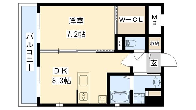 フローレンスコート清水の間取り