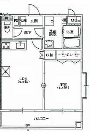 シーハイツオレンジの間取り