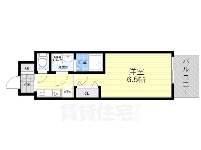 大阪市淀川区三国本町のマンションの間取り