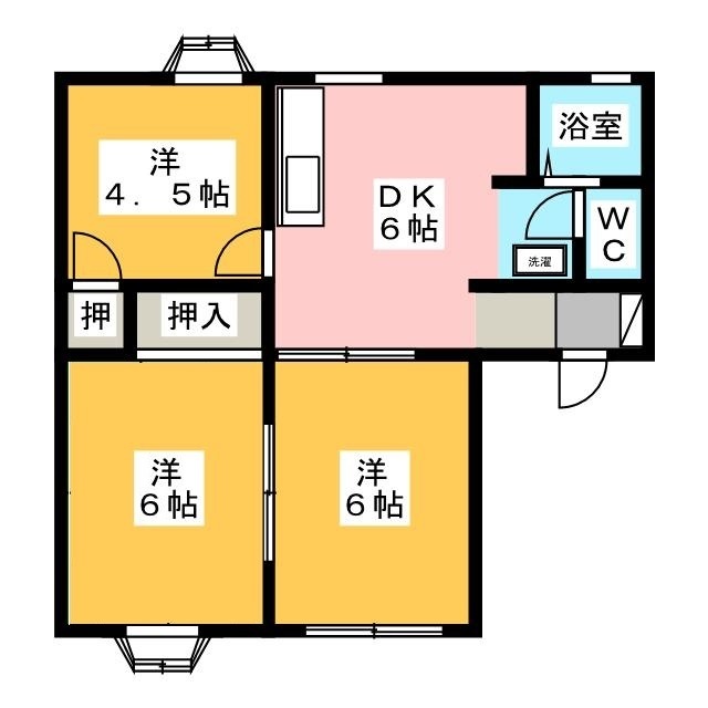 ガーデンサハシＤの間取り