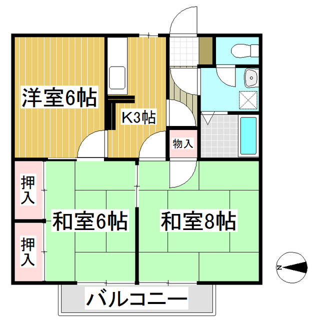 プレジュール竹内Ｂの間取り