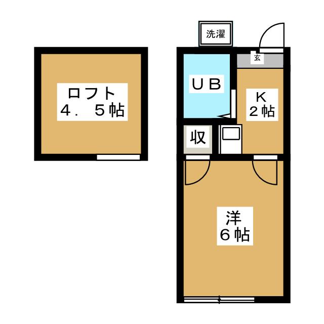 【サンハイツ山下の間取り】