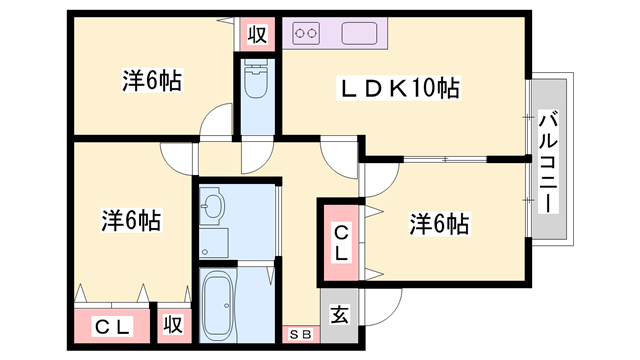 アピアス姫路の間取り