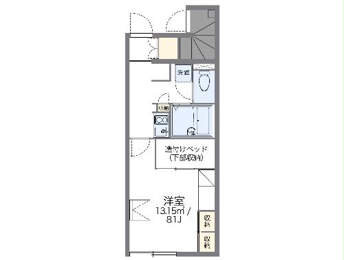 レオパレスラピュタIIの間取り