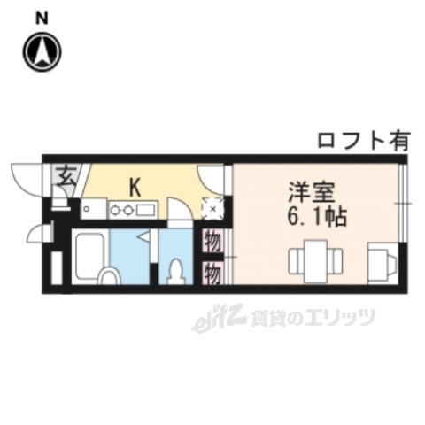 レオパレスなかの２番館の間取り