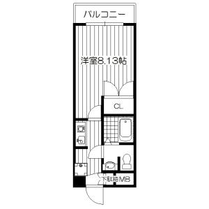 【ONE ROOF FLAT NISHINOMIYAの間取り】