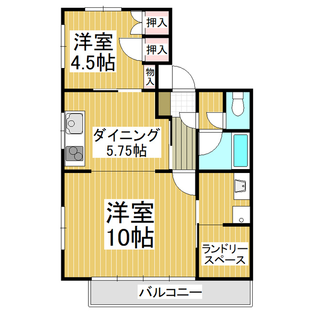 サンリツマンションの間取り