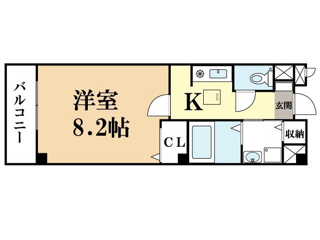 京田辺市薪水取のアパートの間取り