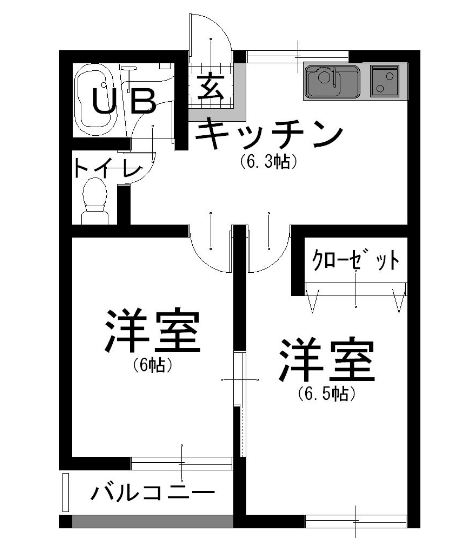 北藤ハイツIIの間取り