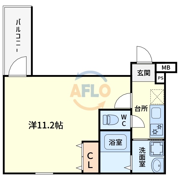 フジパレス阿倍野丸山通II番館の間取り