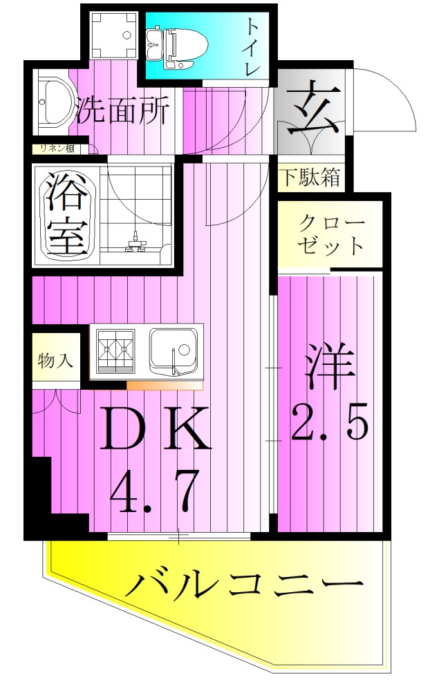 ARKMARK五反野の間取り