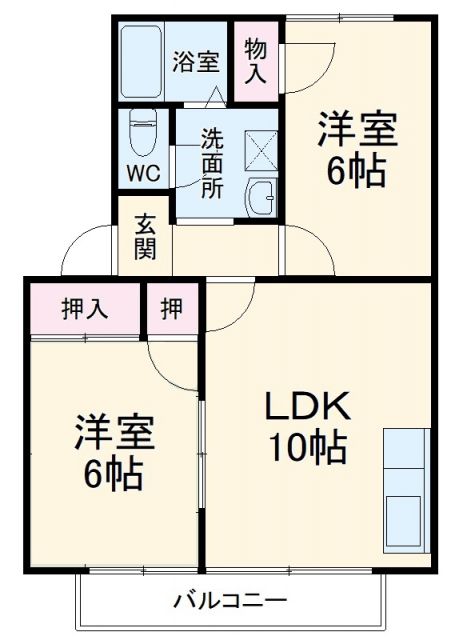 エントピアＩＷＡＳＥ　IIIの間取り