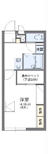 レオパレス東大浜の間取り