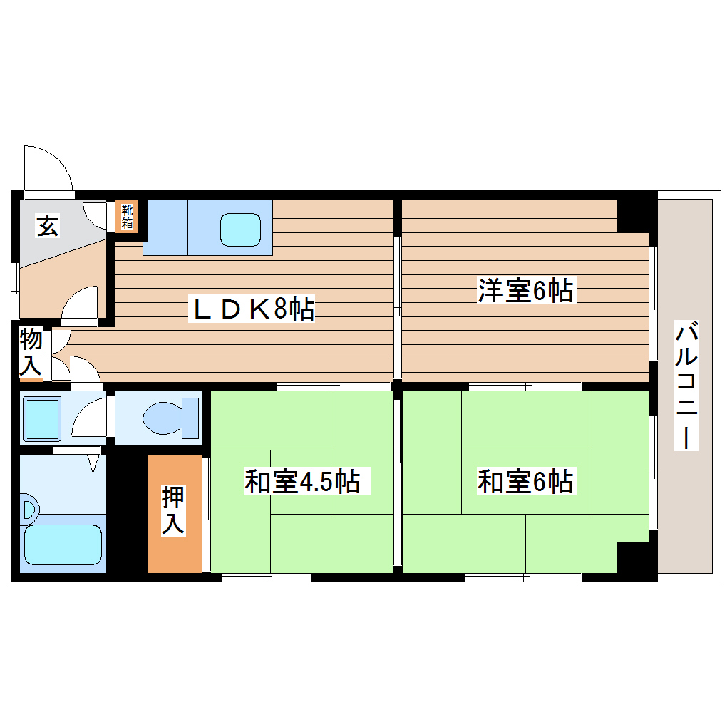 サンマンション広瀬の間取り