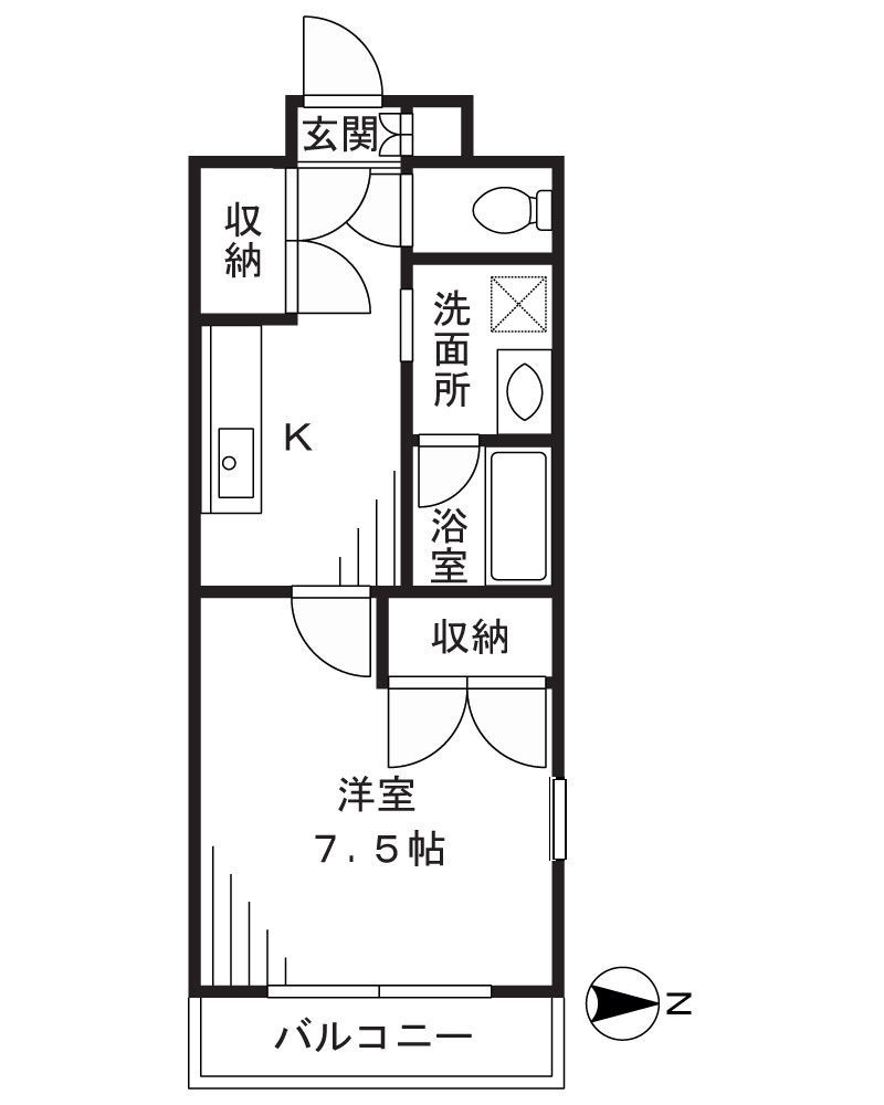 ウッディ溝口の間取り