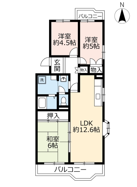 ＵＲ神宮東パークハイツの間取り