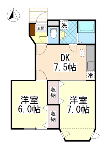 フィールドビーチ2の間取り