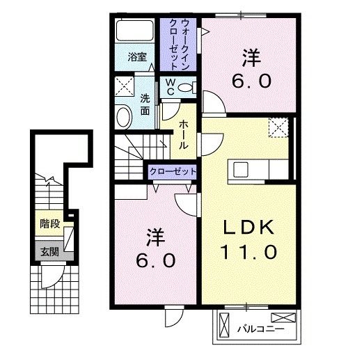 アニューＪ　Iの間取り