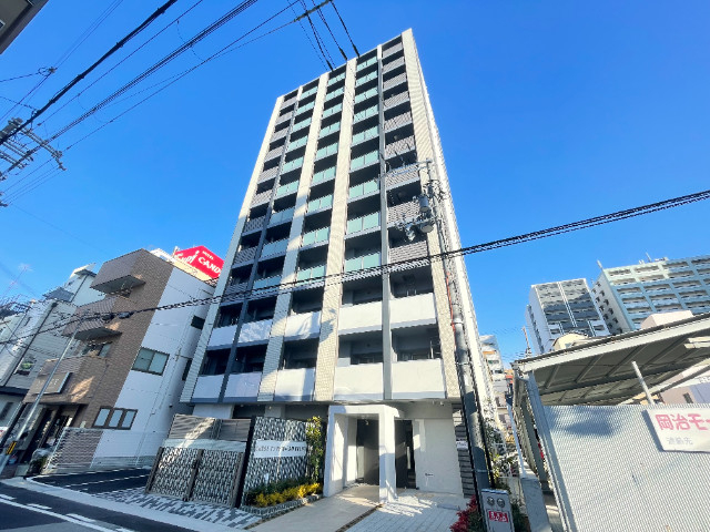 【クレストタップ神戸湊町ブランの建物外観】