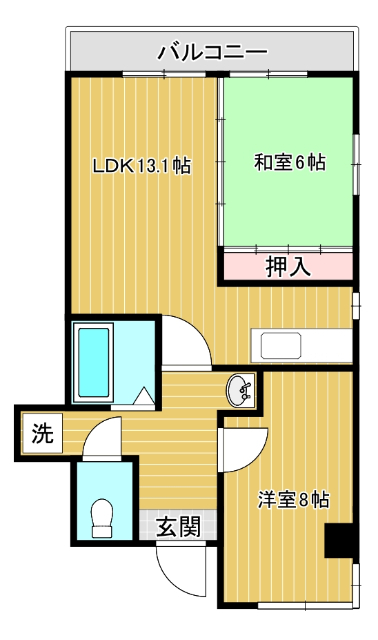 桑島ビル　Ａ棟の間取り