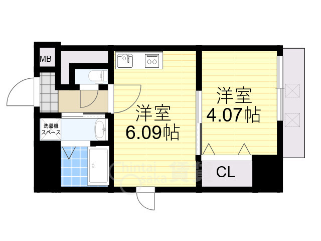 クローバー・クレア池田の間取り