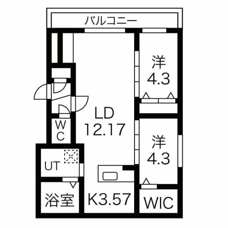 【パレス楸の間取り】