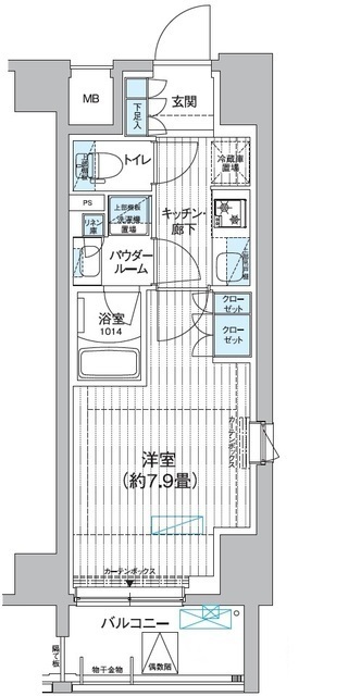 プレミアムフラットひばりヶ丘駅前の間取り