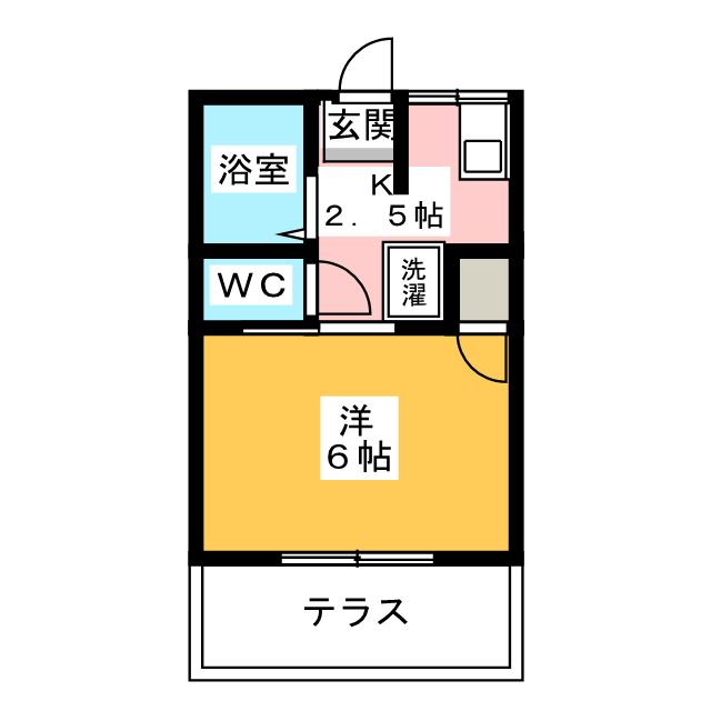 クラルテ宮東の間取り