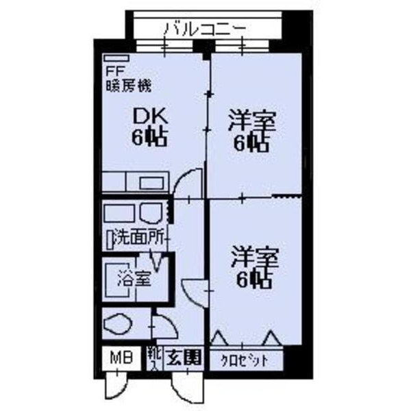 旭川市一条通のマンションの間取り