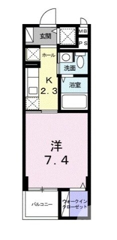 堺市東区北野田のマンションの間取り