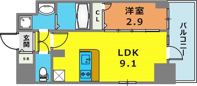 エスリード神戸レジデンスの間取り