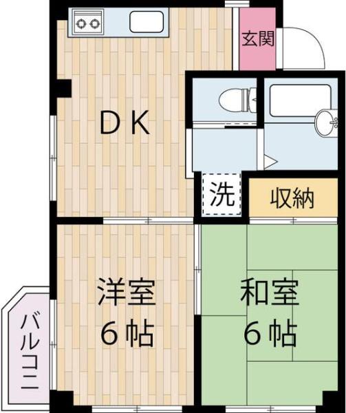 川崎市川崎区鋼管通のマンションの間取り