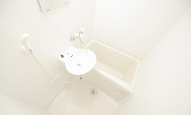 洗面設備　写真は別号室のものです。