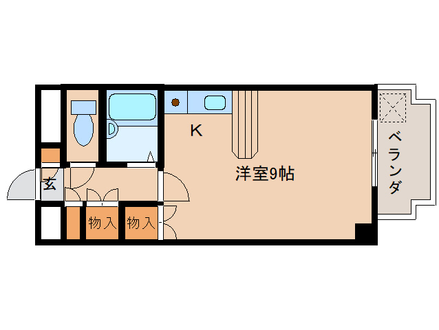 橿原市四条町のマンションの間取り