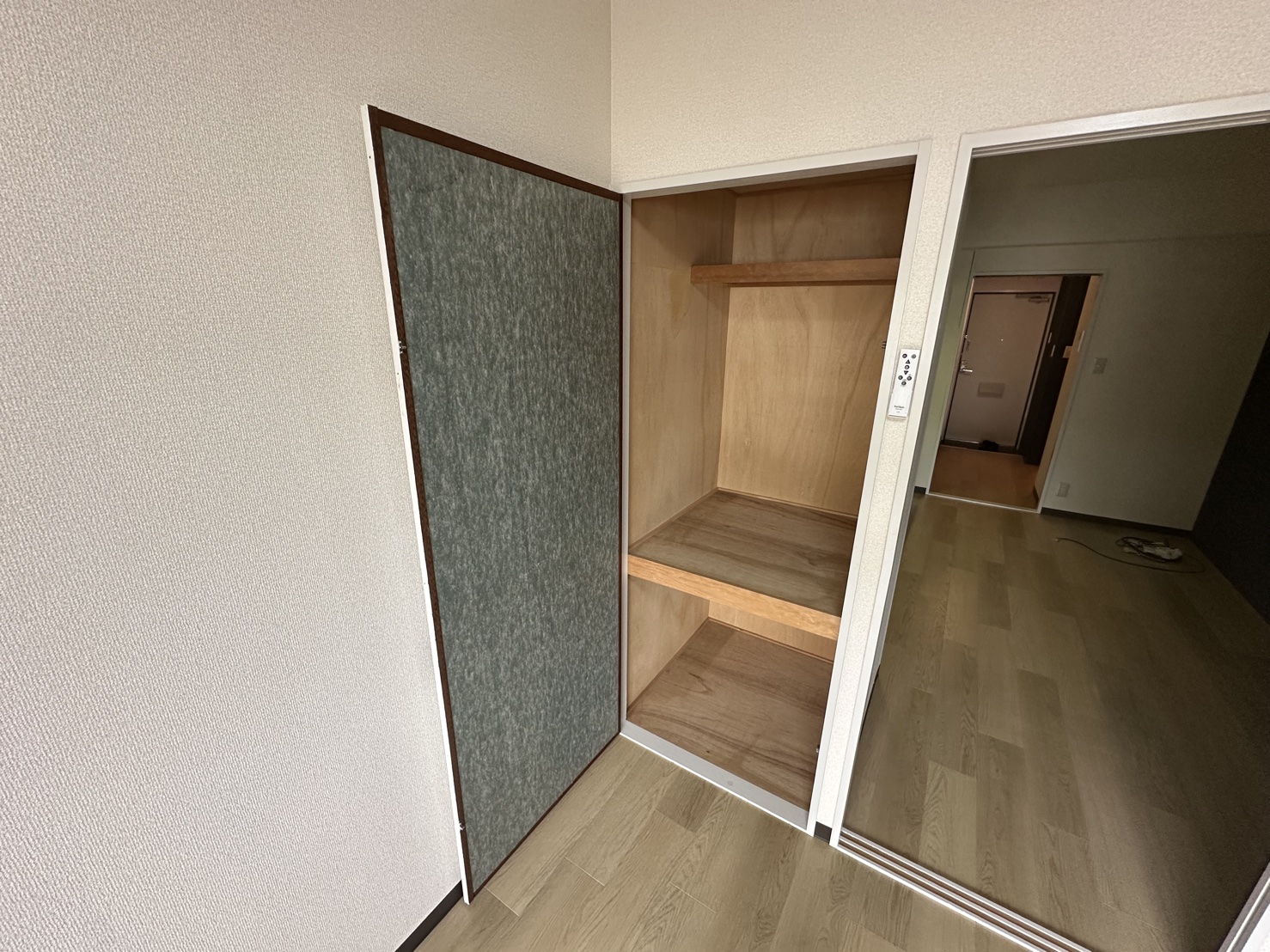 収納　奥行きのある収納です。