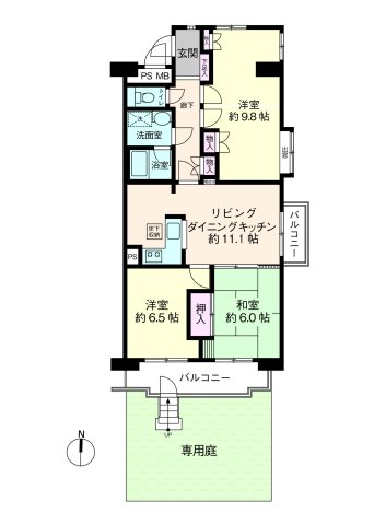 ライオンズマンション浦安二番館_間取り_0