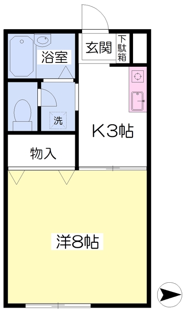 パブリックハイツ泗水B_間取り_0