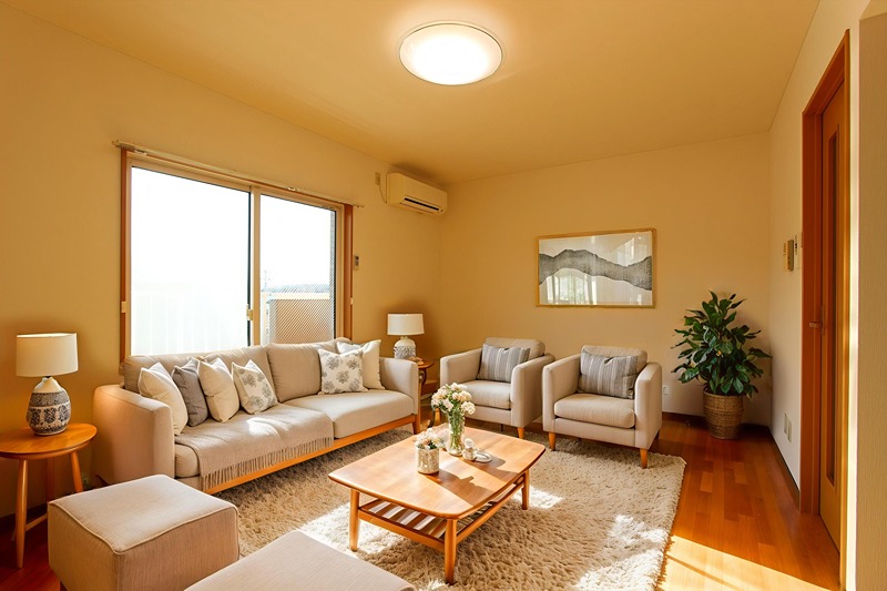 居室・リビング　本画像はCGで作成しており実際に現地に家具は置かれてません。