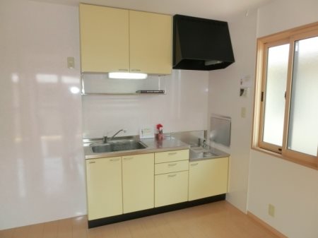 キッチン　収納が付いたキッチンで片付け楽々♪