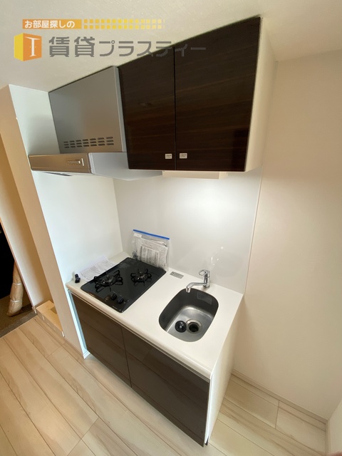 キッチン　２口ガスコンロでお料理捗ります。