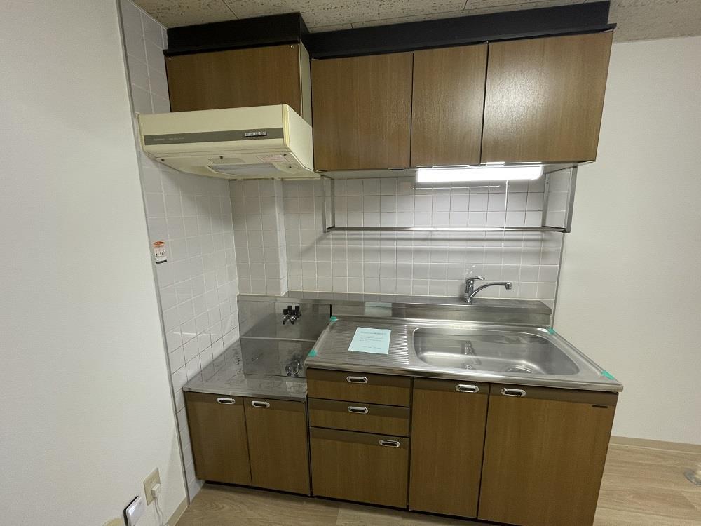 キッチン　２口ガスコンロ設置可能