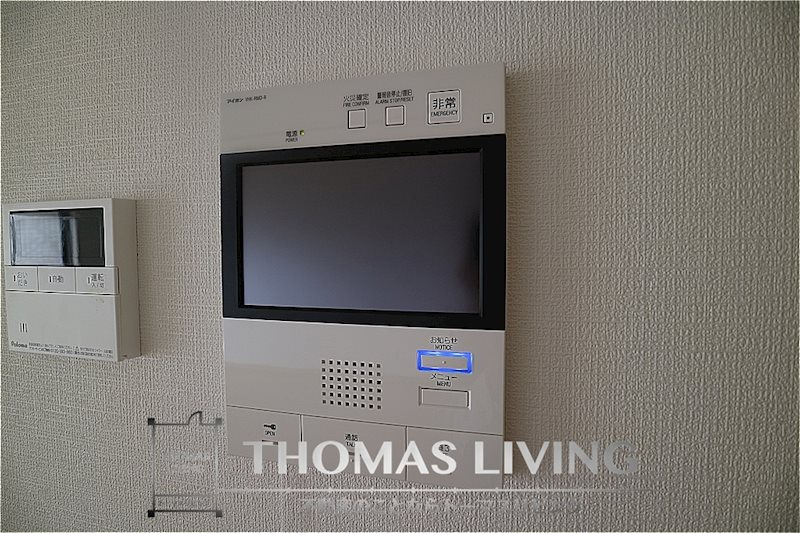 セキュリティ　モニター付きインターフォンでセキュリティ面も安心です。