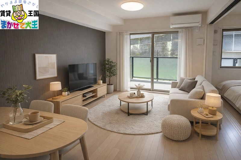 居室・リビング　家具・インテリアはＣＧです