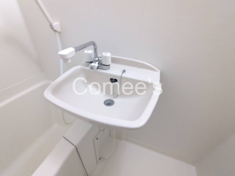 洗面設備　洗面台はバスルームに設置されています