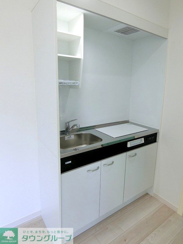 キッチン　2口IHコンロ。料理好きな方にも嬉しいですね！