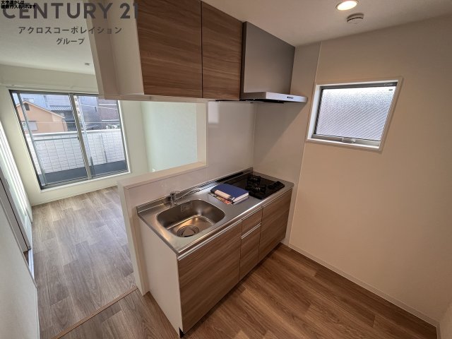 キッチン　2口ガスコンロ付きのシステムキッチンです♪