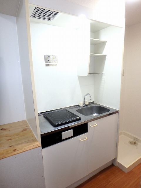 キッチン　１口コンロ付きのシステムキッチン♪