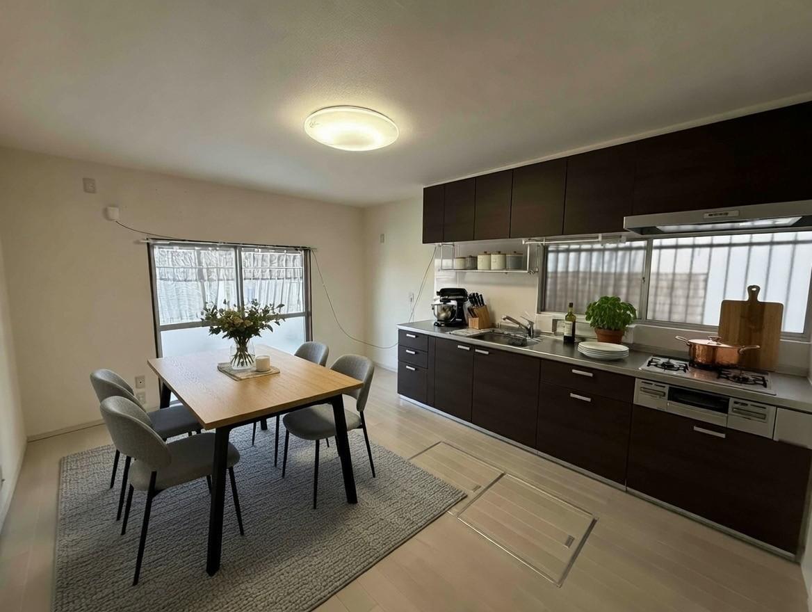 キッチン　きれいで広くて使いやすいLDK