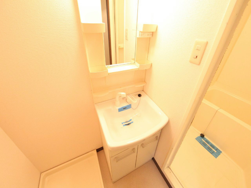 洗面設備　脱衣所　独立洗面台（シャンプードレッサー）　室内洗濯機置場