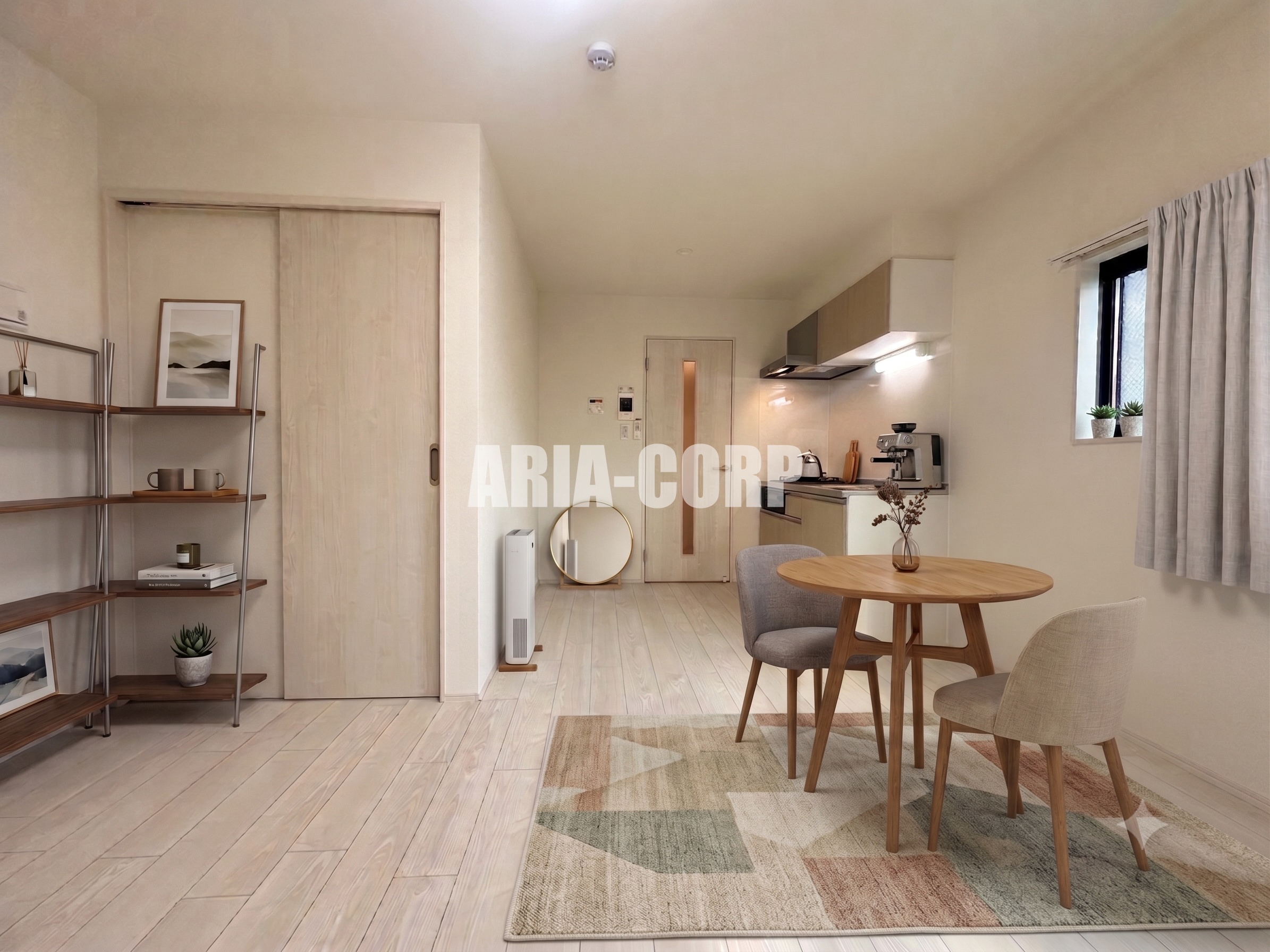 居室・リビング　白を基調とした統一感あるお部屋です！